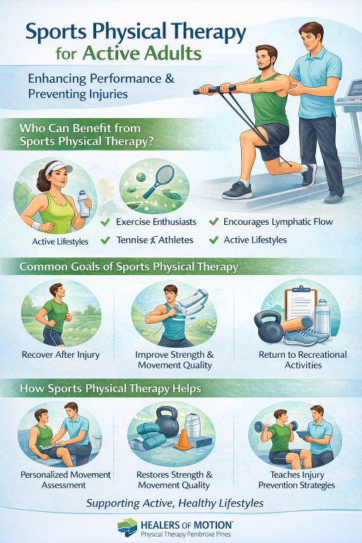 Rebuilding confidence in movement requires a structured physical therapy approach that addresses joint mobility and muscle imbalances, allowing adults to return to running, cycling, or tennis without ongoing discomfort.